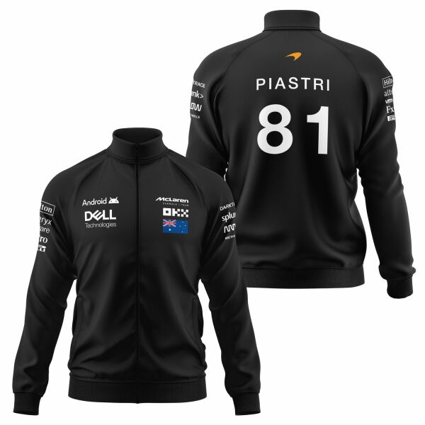 Oscar Piastri | Driver Edition Fermuarlı Sweatshirt S - Siyah