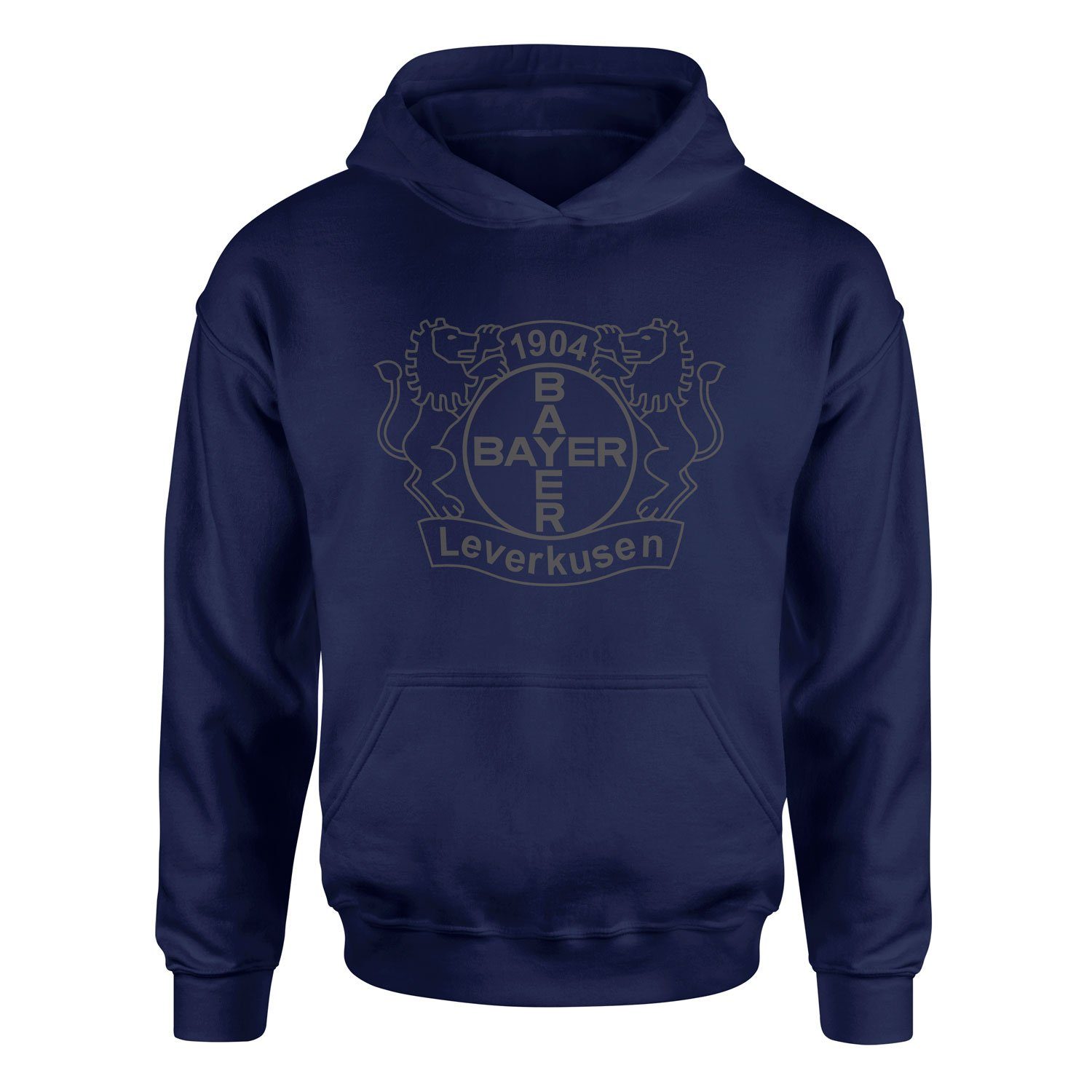 Bayer Leverkusen Shield Hoodie XL - İndigo Mavisi