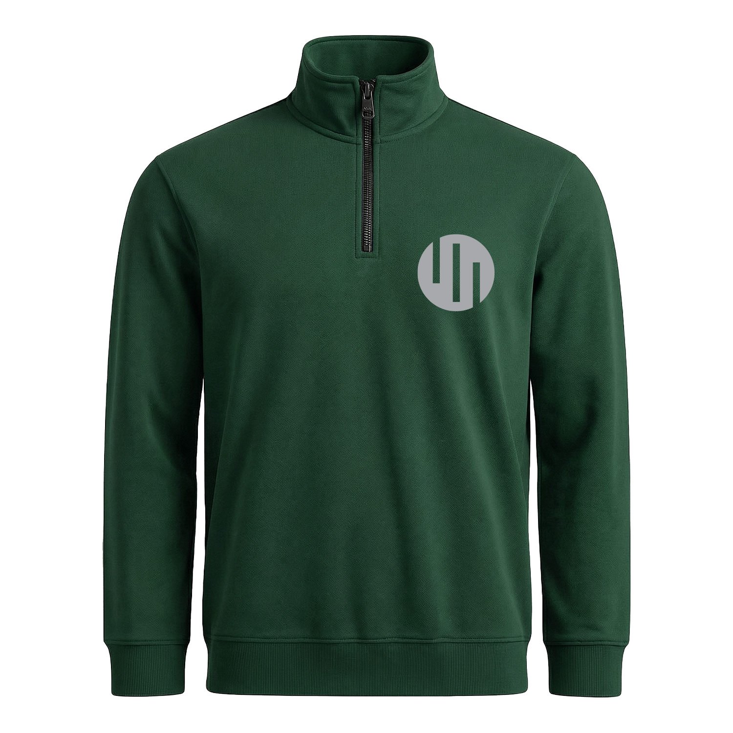 Viltrumite Superior Yarım Fermuarlı Sweatshirt L - Nefti Yeşili