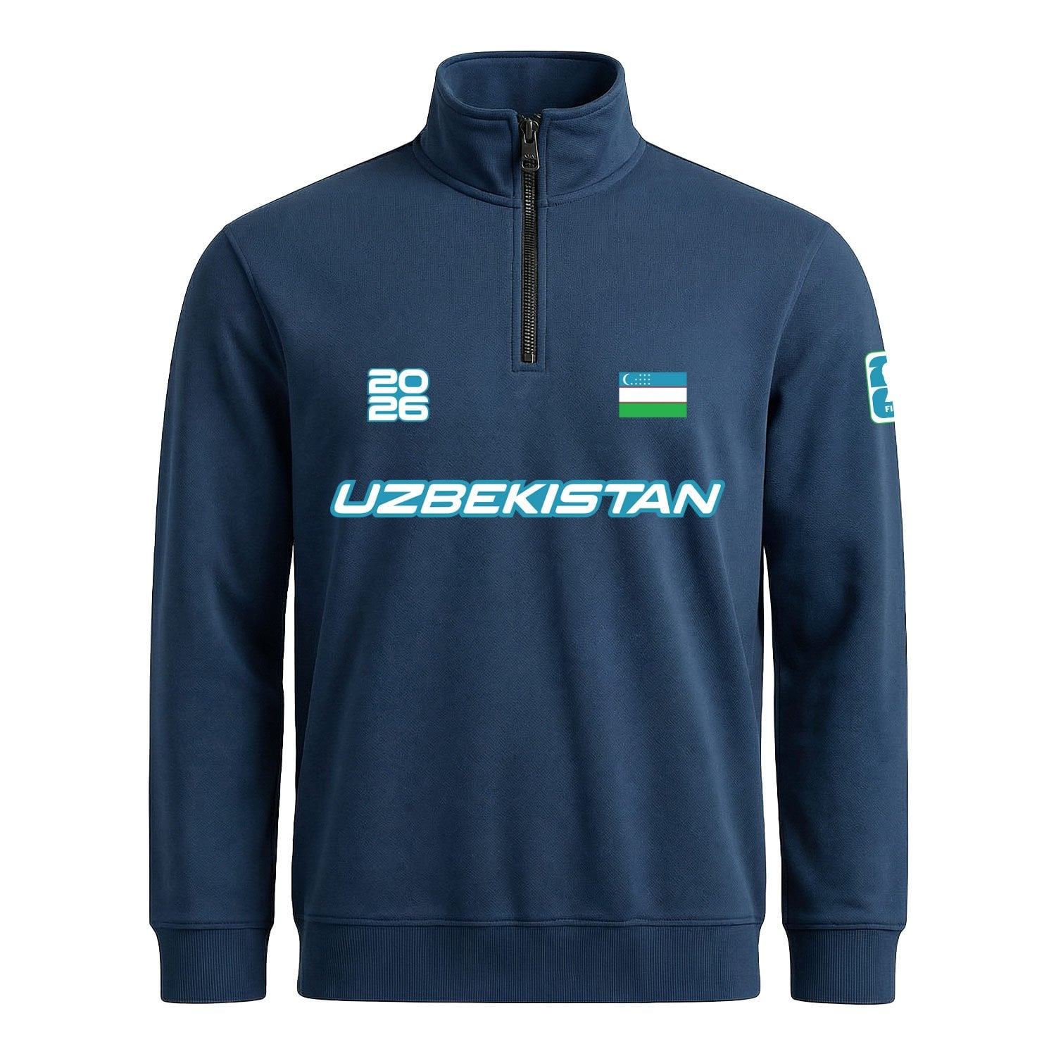 Özbekistan 2026 Yarım Fermuarlı Sweatshirt