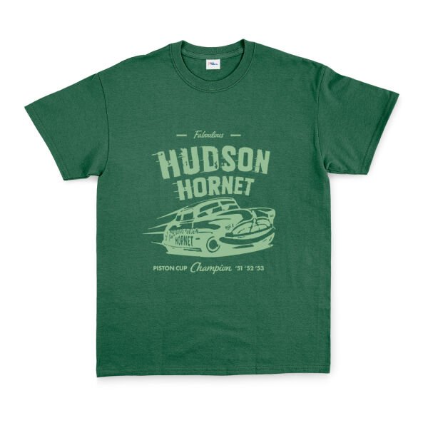 Hudson Hornet Tişört XL - Nefti Yeşili