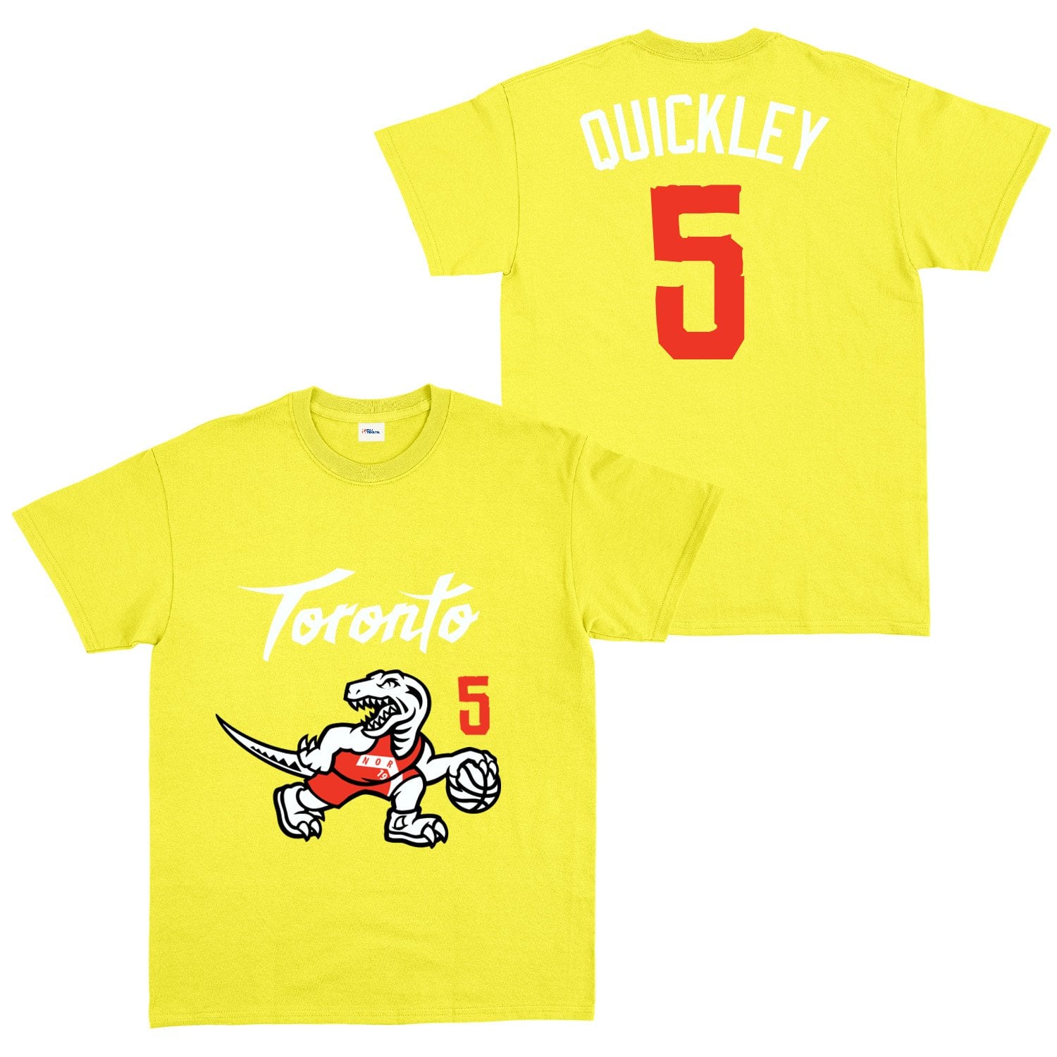 Immanuel Quickley 5 City Edition Raptors Tişört L - Sarı