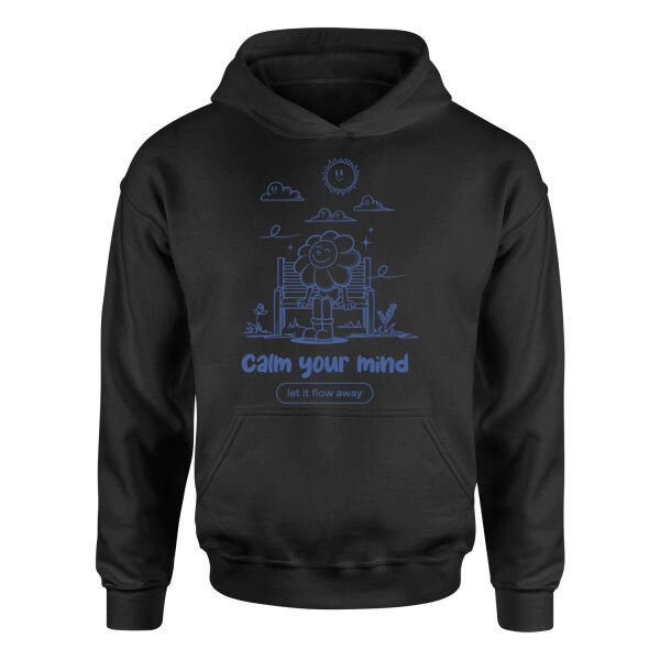 Calm Your Mind Hoodie XL - Siyah