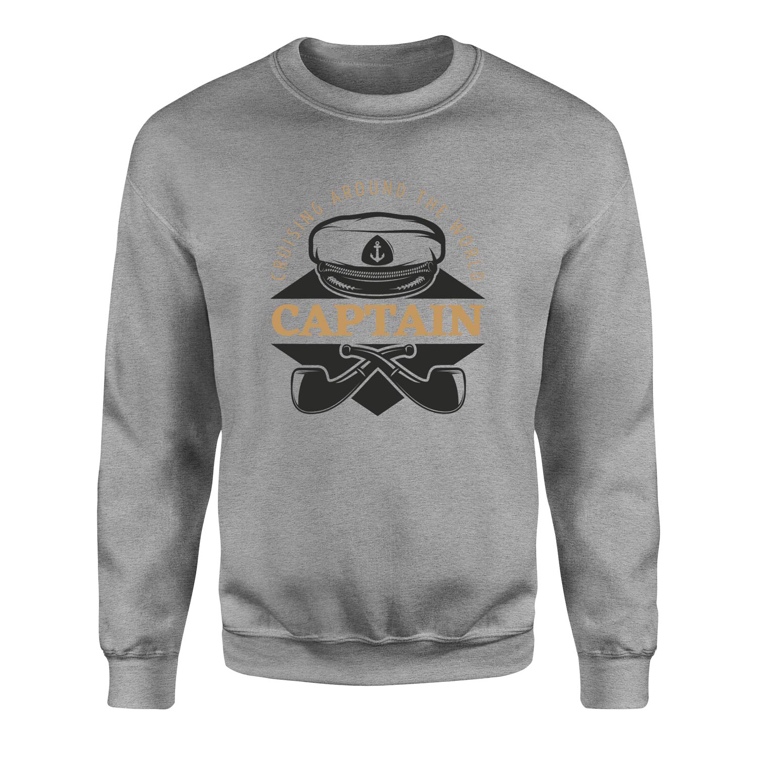 Captain Denizci Sweatshirt XXL - Gri