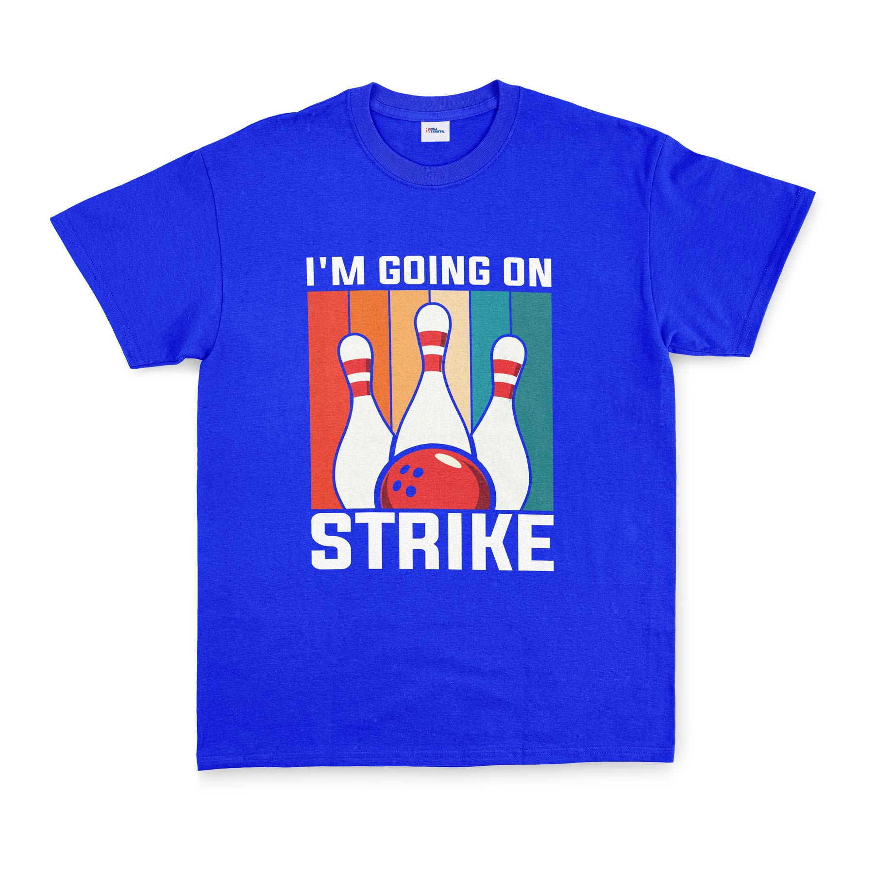 I’m Going On Strike Tişört S - Mavi