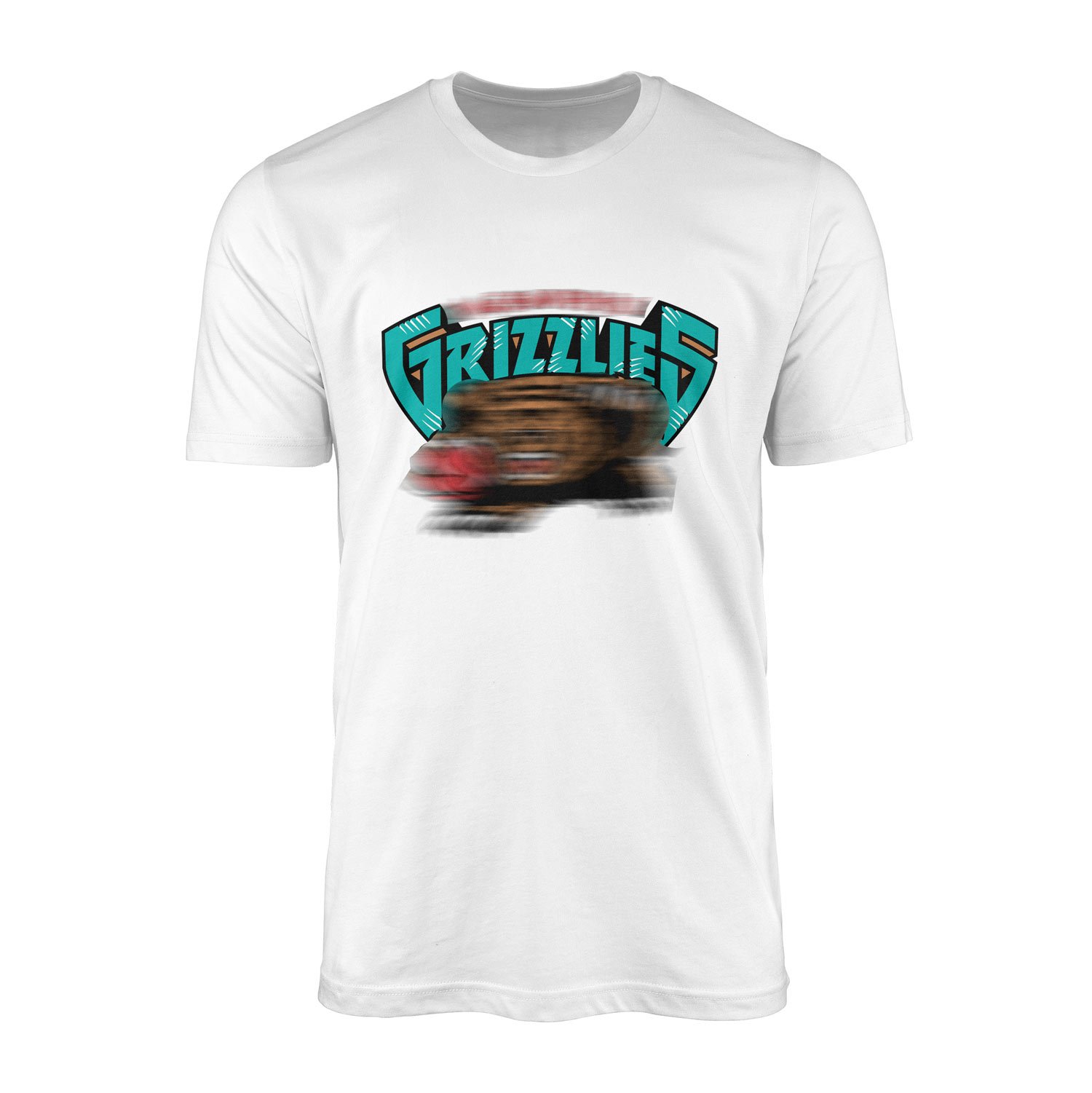 GRIZZLIES Retro Tişört S - Beyaz
