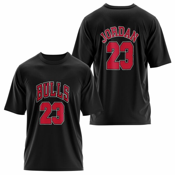 Michael Jordan 23 Forma Oversize Tişört S - Siyah