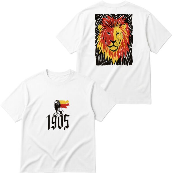 The Birth of a Lion Oversize Tişört M - Beyaz