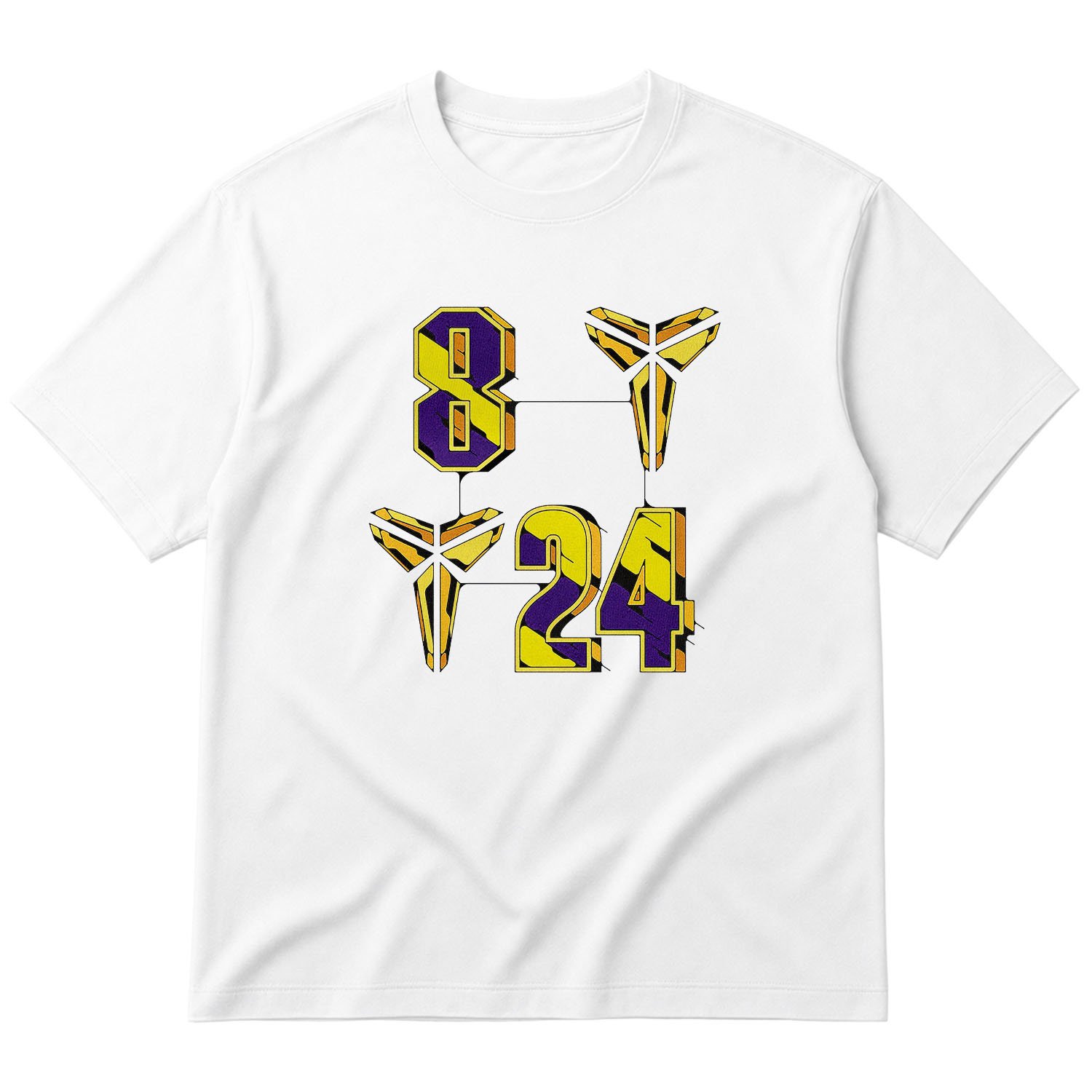 8-24 Kobe Bryant Oversize Tişört S - Beyaz