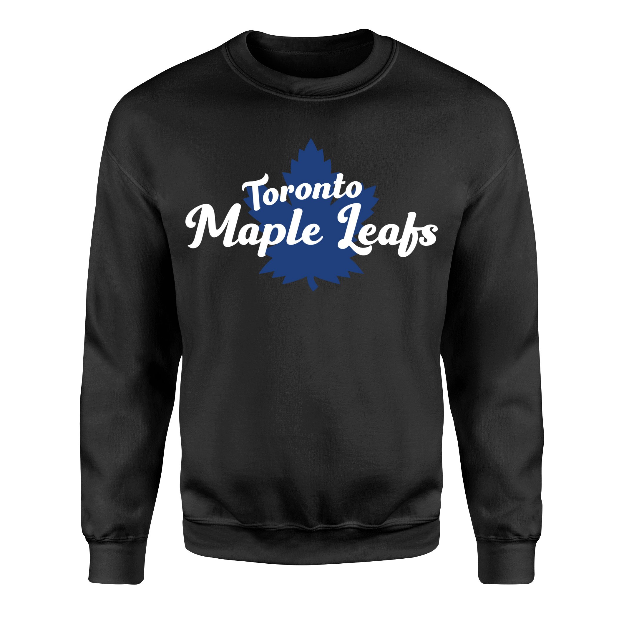 Toronto Maple Leafs Script Sweatshirt XL - Siyah