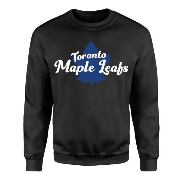 Toronto Maple Leafs Script Sweatshirt XL - Siyah