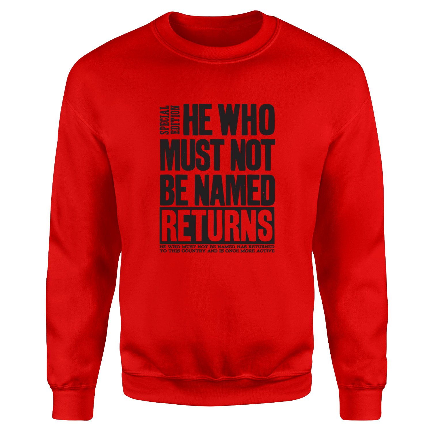 He Returned Sweatshirt XXL - Kırmızı