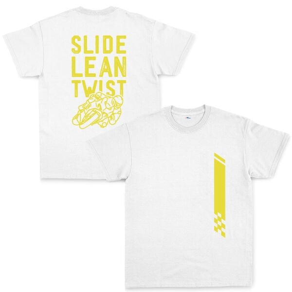 Slide, Lean, Twist YW Tişört L - Beyaz