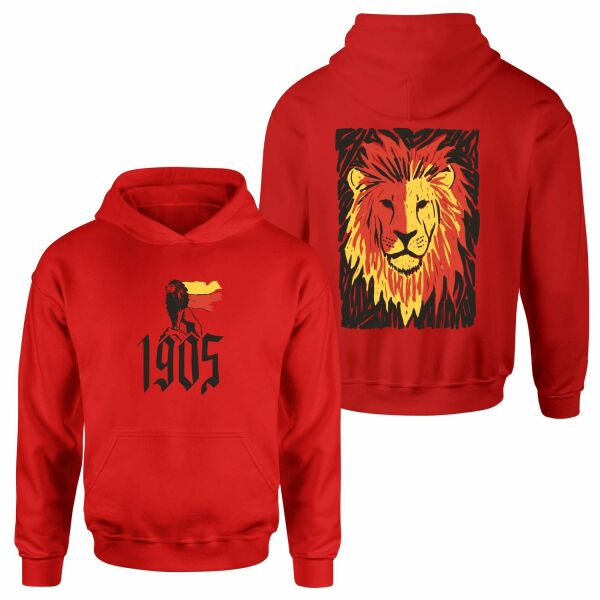 The Birth of a Lion Hoodie S - Kırmızı