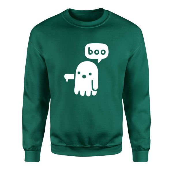 Boo! Sweatshirt S - Nefti Yeşili