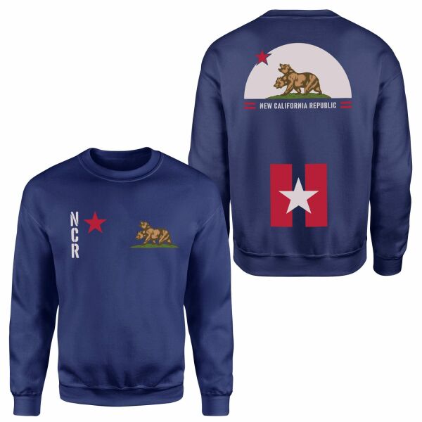 New California Republic NCR Star Edition Sweatshirt M - İndigo Mavisi