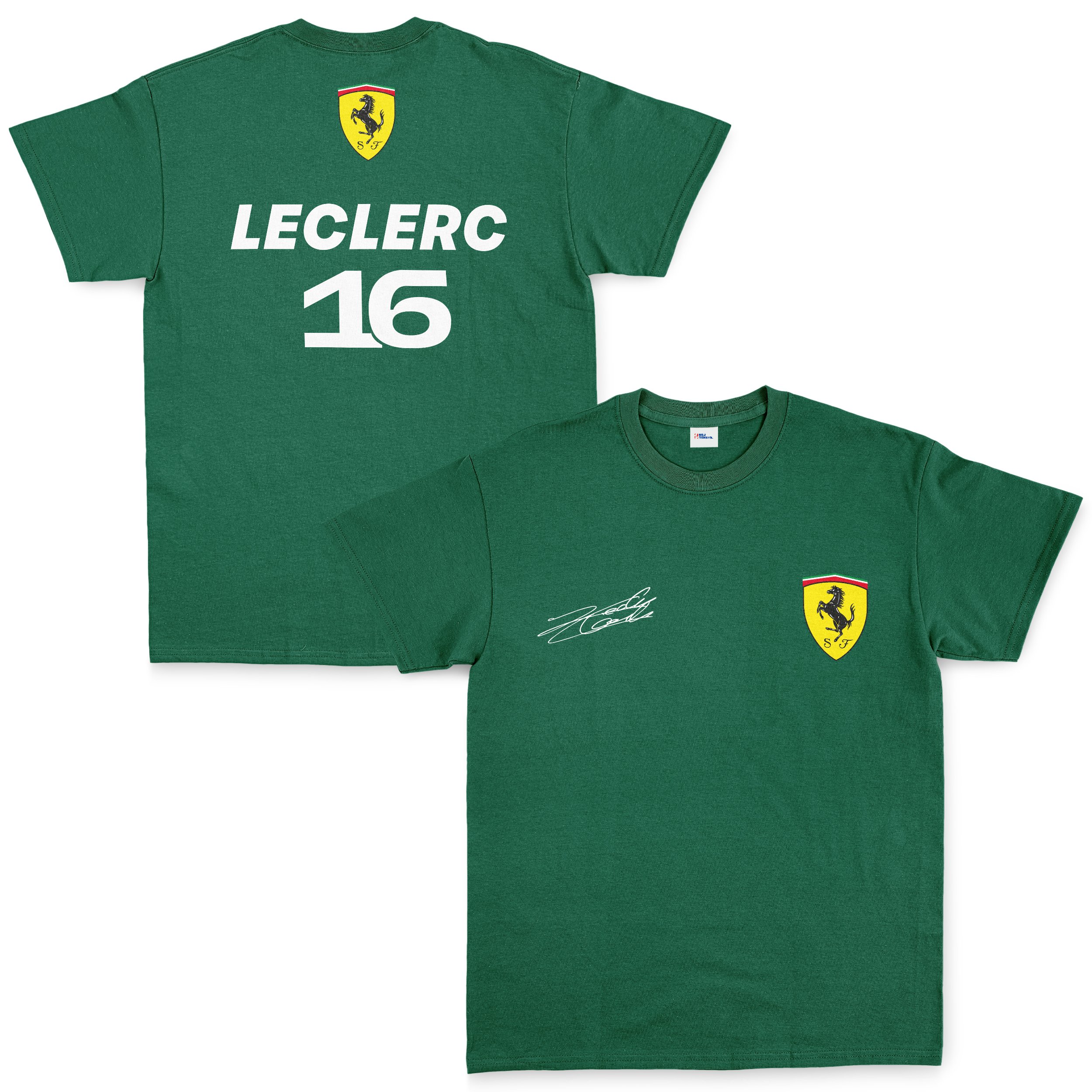 Charles Leclerc Basic SF Tişört M - Nefti Yeşili