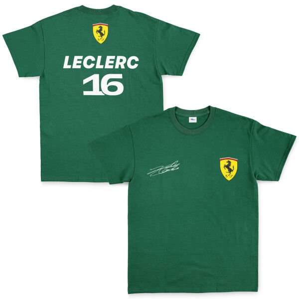 Charles Leclerc Basic SF Tişört M - Nefti Yeşili