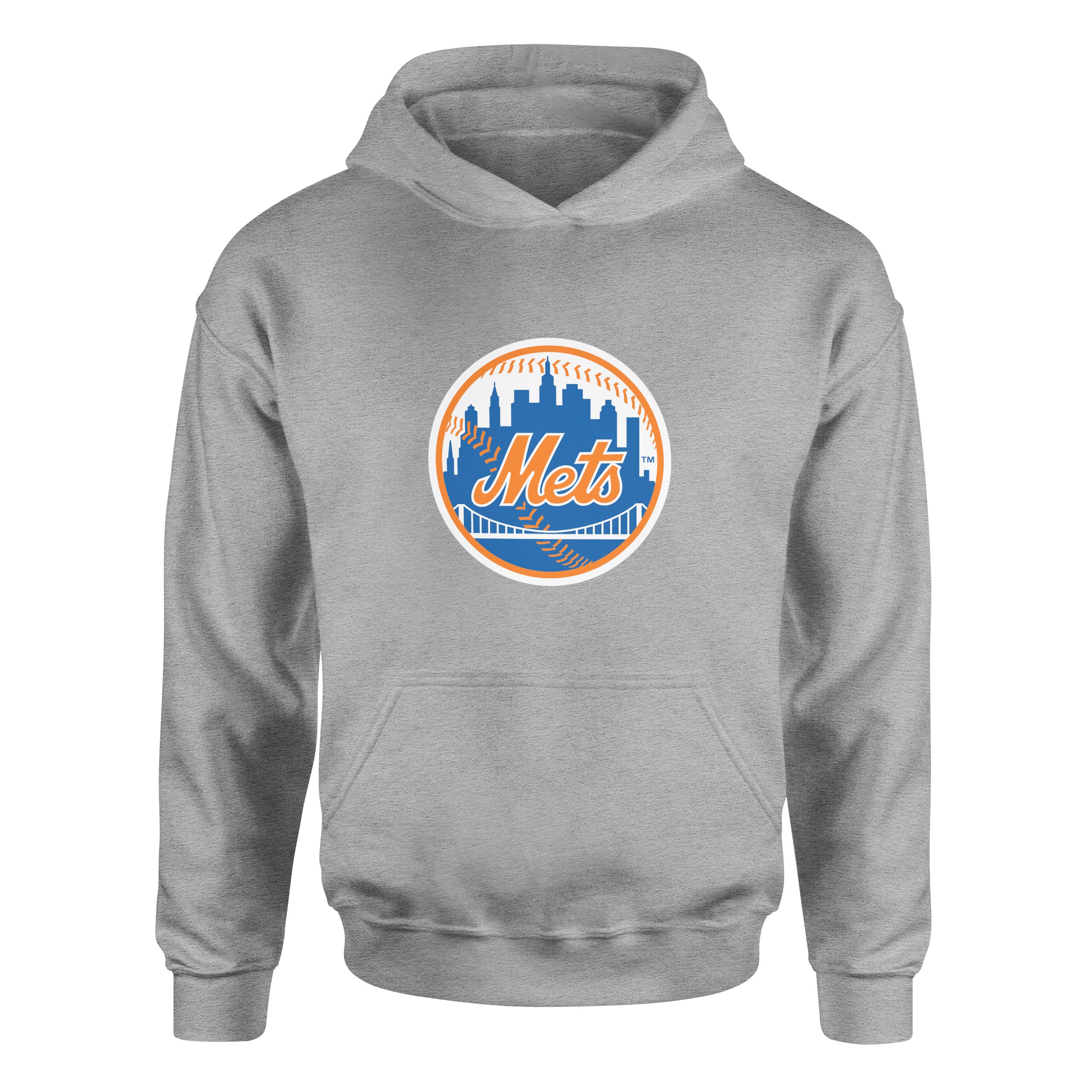 New York METS Baseball Hoodie S - Gri