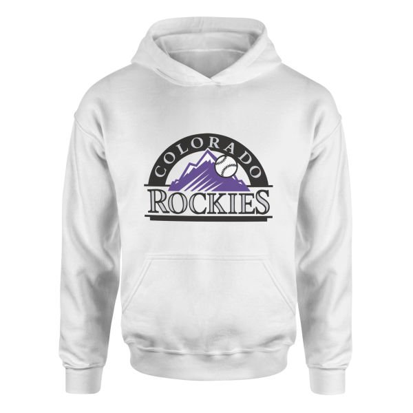 Colorado Rockies WL Hoodie M - Beyaz