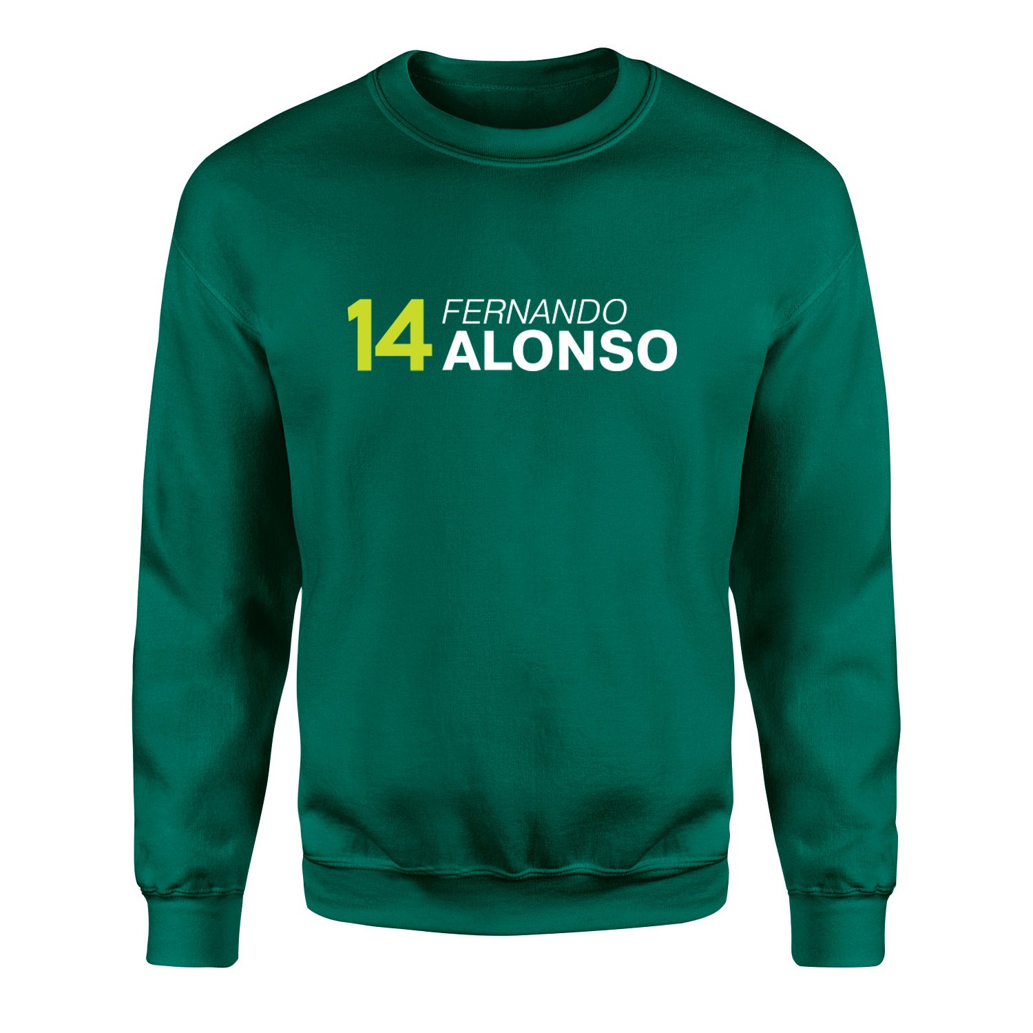 Fernando Alonso 14 Sweatshirt S - Nefti Yeşili