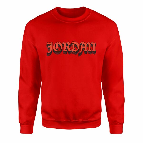 Air Jordan Layered Sweatshirt XL - Kırmızı