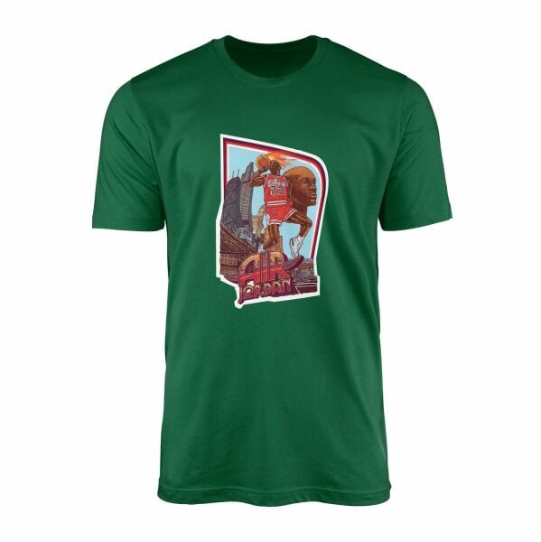 Air Jordan Print Tişört S - Nefti Yeşili