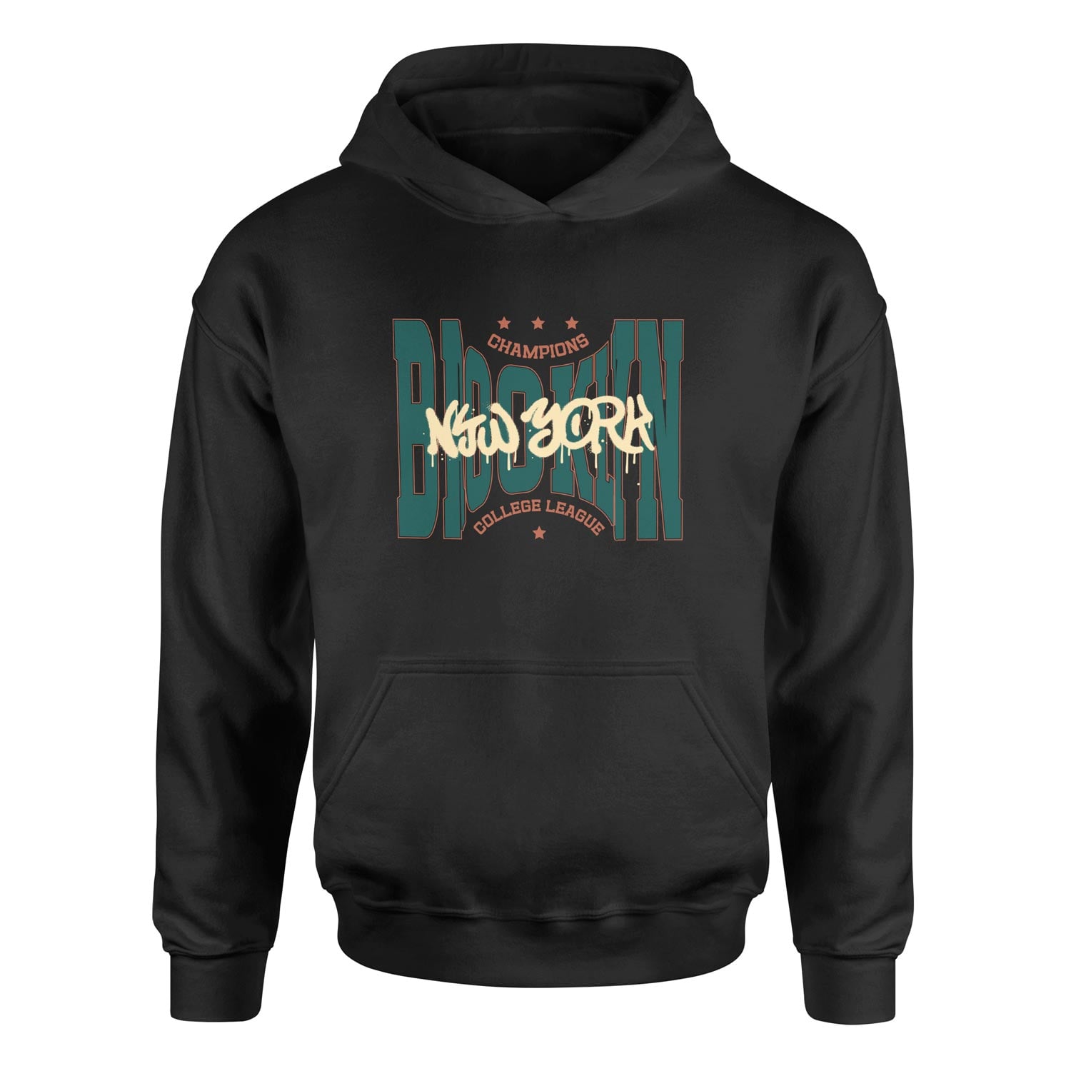 Brooklyn Bulged CCL Hoodie XL - Siyah