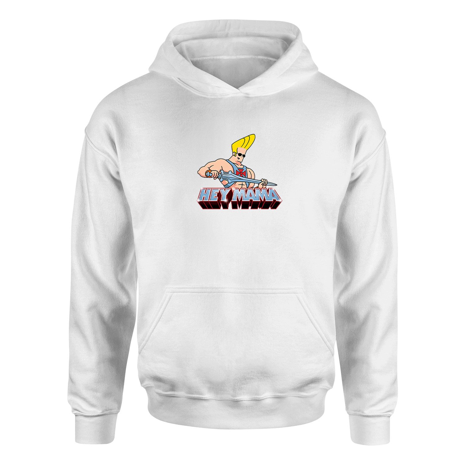 Hey Mama Hoodie M - Beyaz