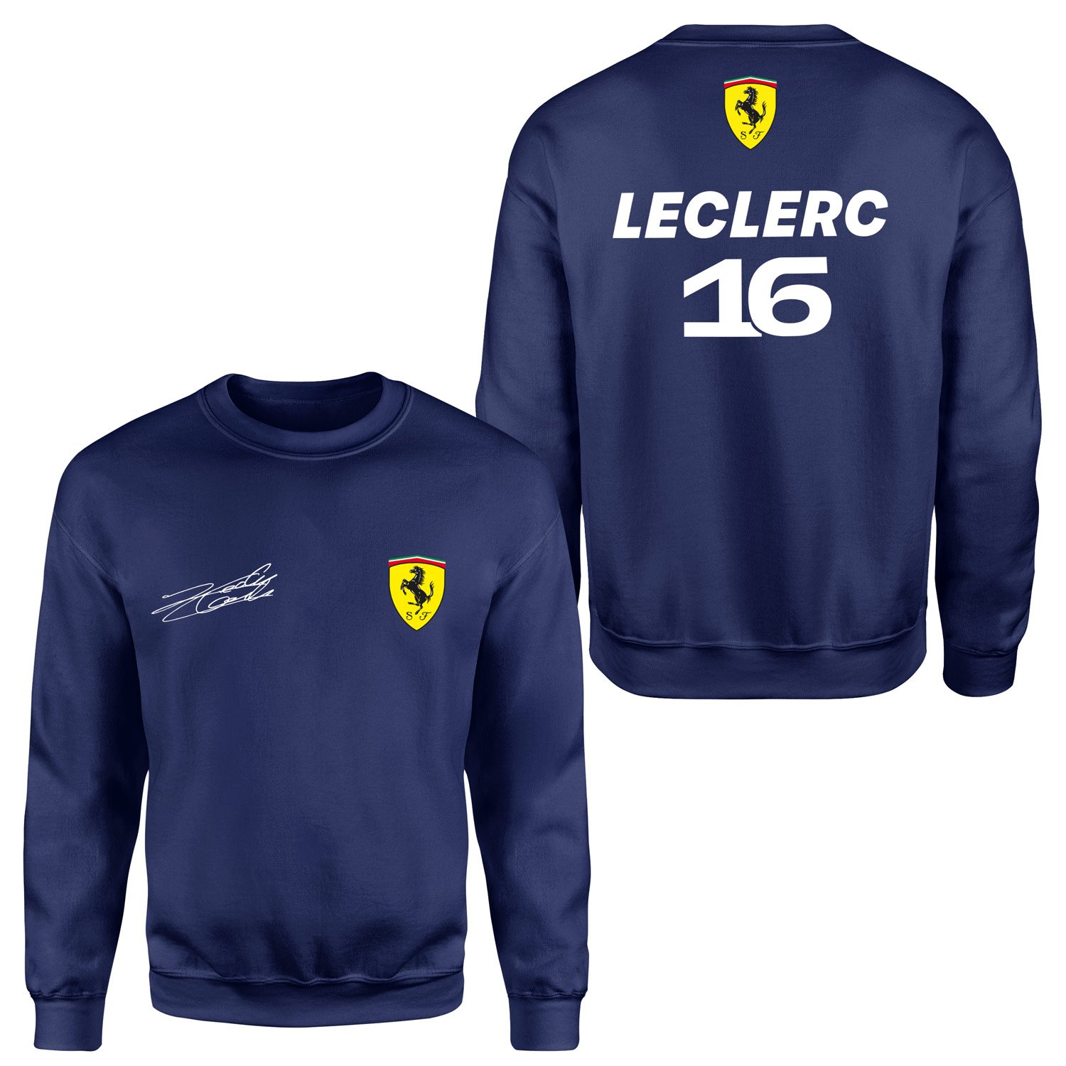 Charles Leclerc Basic SF Sweatshirt L - İndigo Mavisi