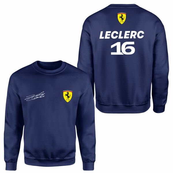 Charles Leclerc Basic SF Sweatshirt L - İndigo Mavisi