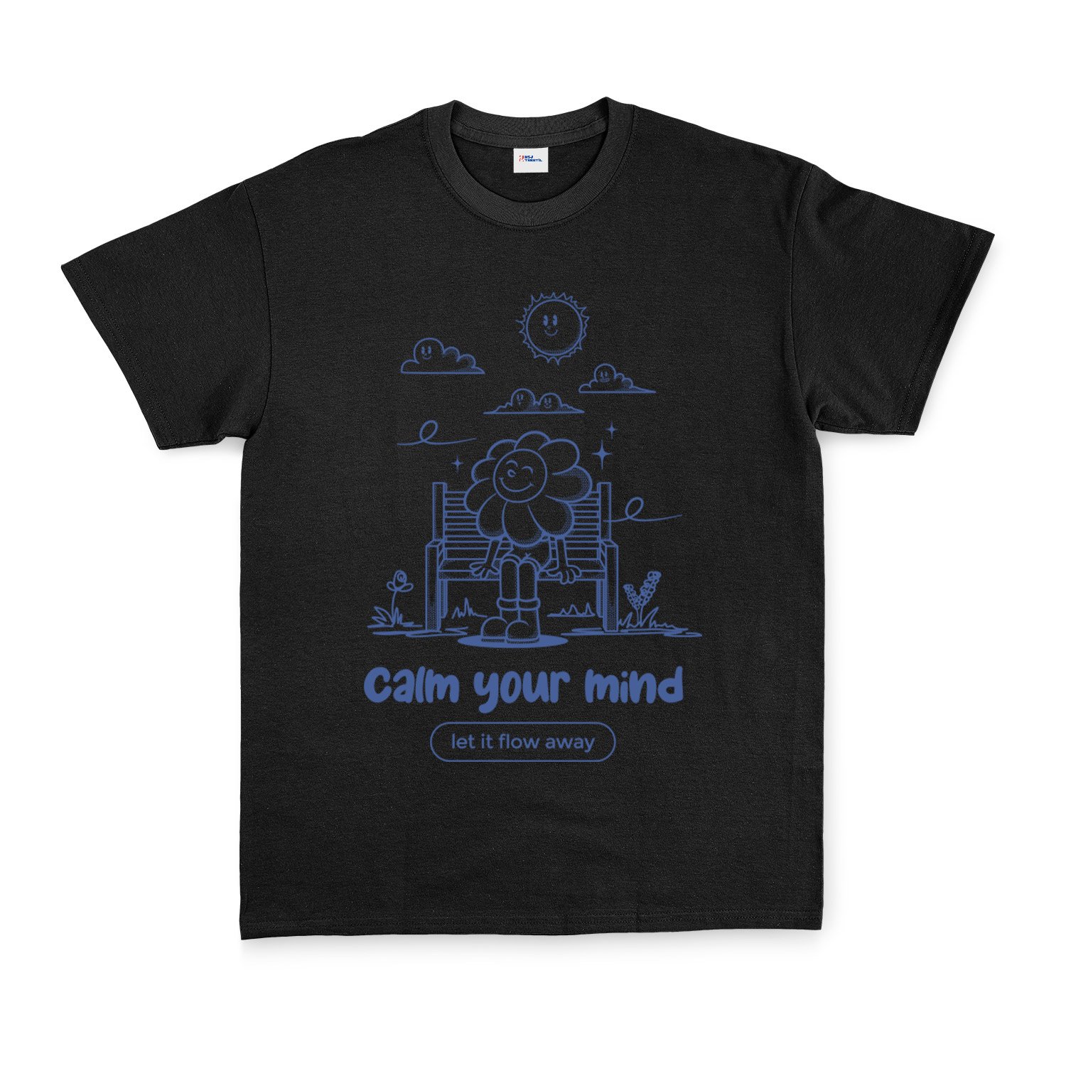 Calm Your Mind Tişört XXL - Siyah