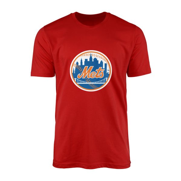 New York METS Baseball Tişört M - Kırmızı
