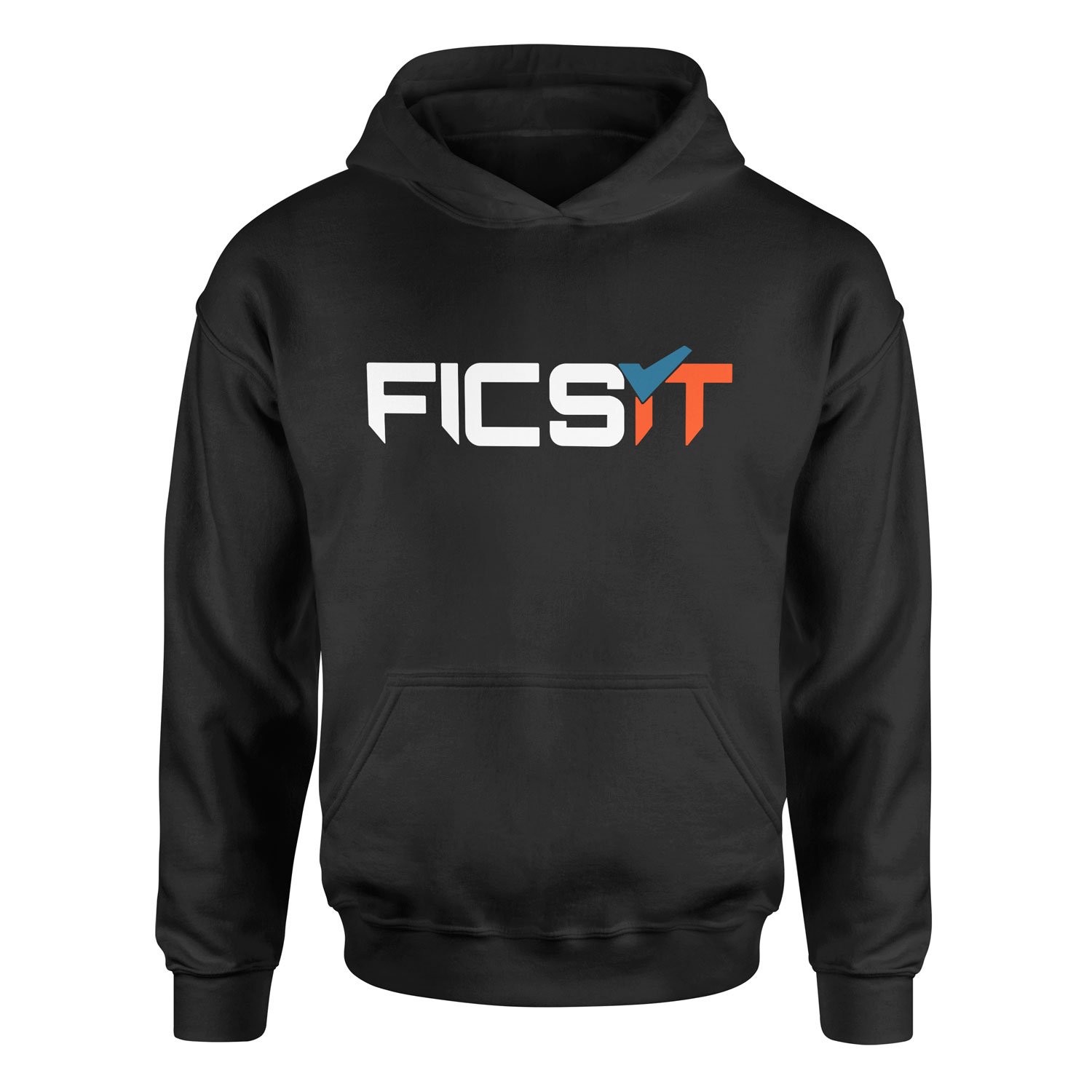 FICSIT Inc. | Satisfactory Hoodie XXL - Siyah