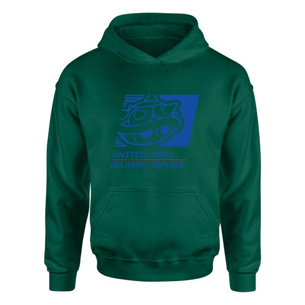 United Shell Delivery Service Hoodie XL - Nefti Yeşili