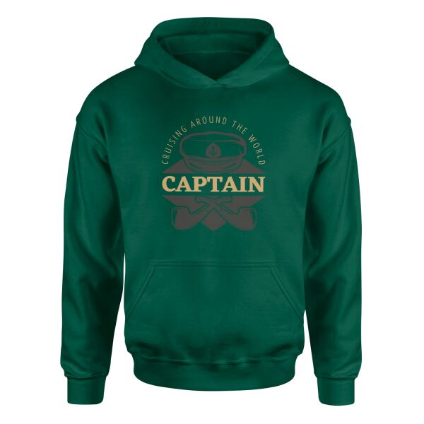 Captain Denizci Hoodie S - Nefti Yeşili