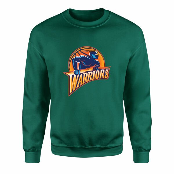 Warriors Retro Sweatshirt S - Nefti Yeşili