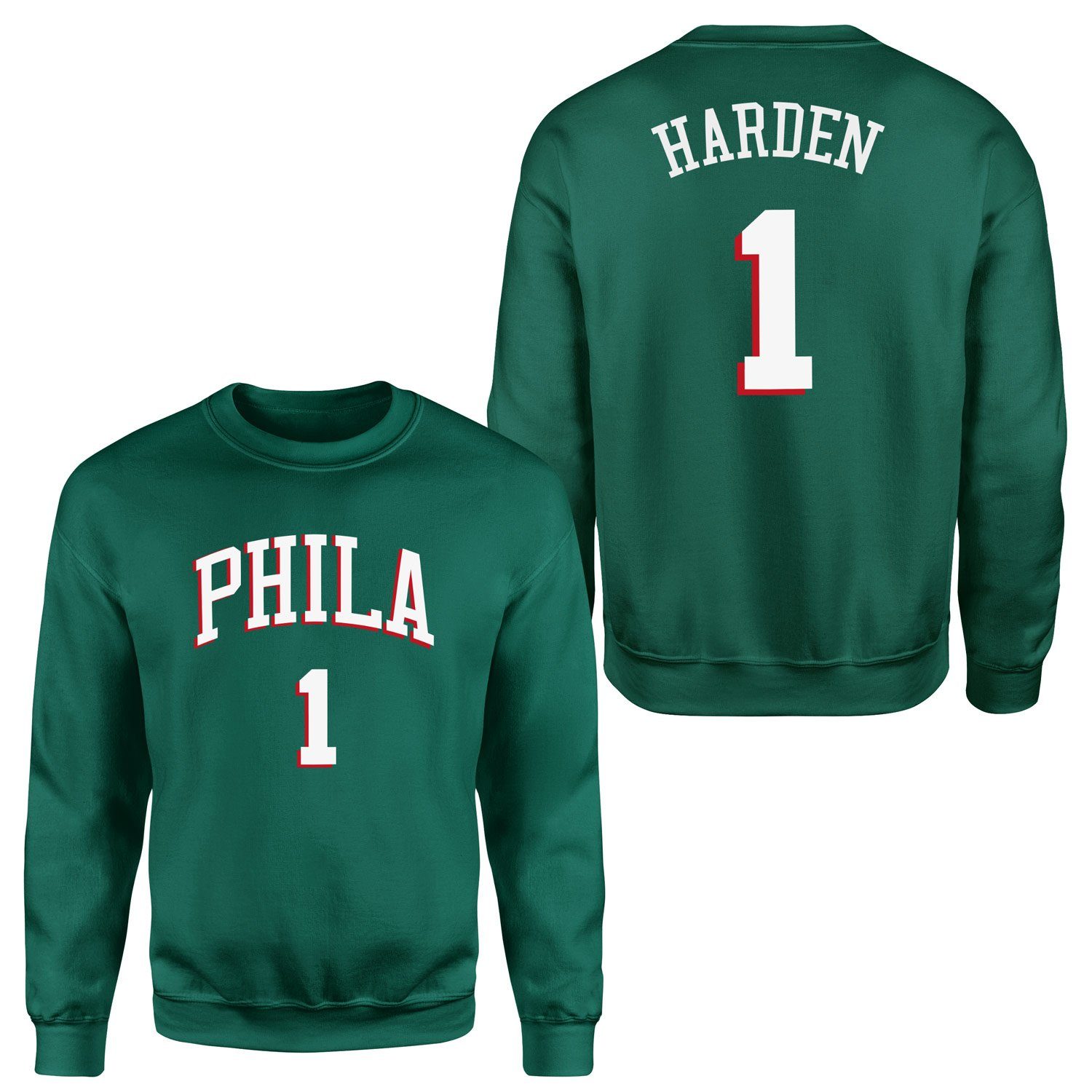 James Harden Philadelphia Forma Sweatshirt M - Nefti Yeşili