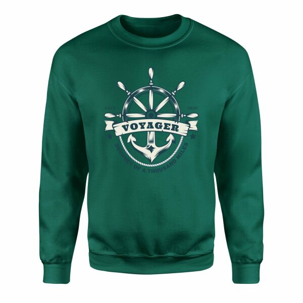 Voyager Denizci Sweatshirt S - Nefti Yeşili