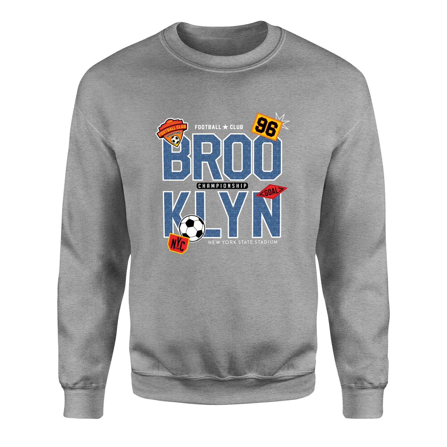 BROOKLYN 96 Championship Sweatshirt L - Gri