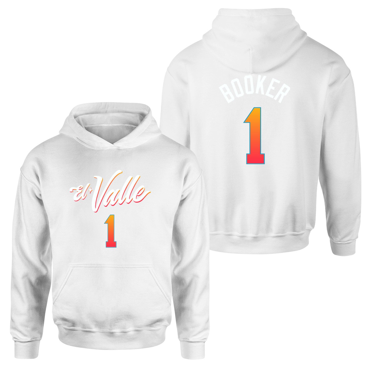 Devin Booker Phoenix Forma Hoodie XXL - Beyaz