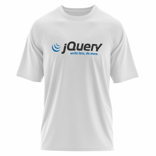 jQuery Oversize Tişört S - Beyaz