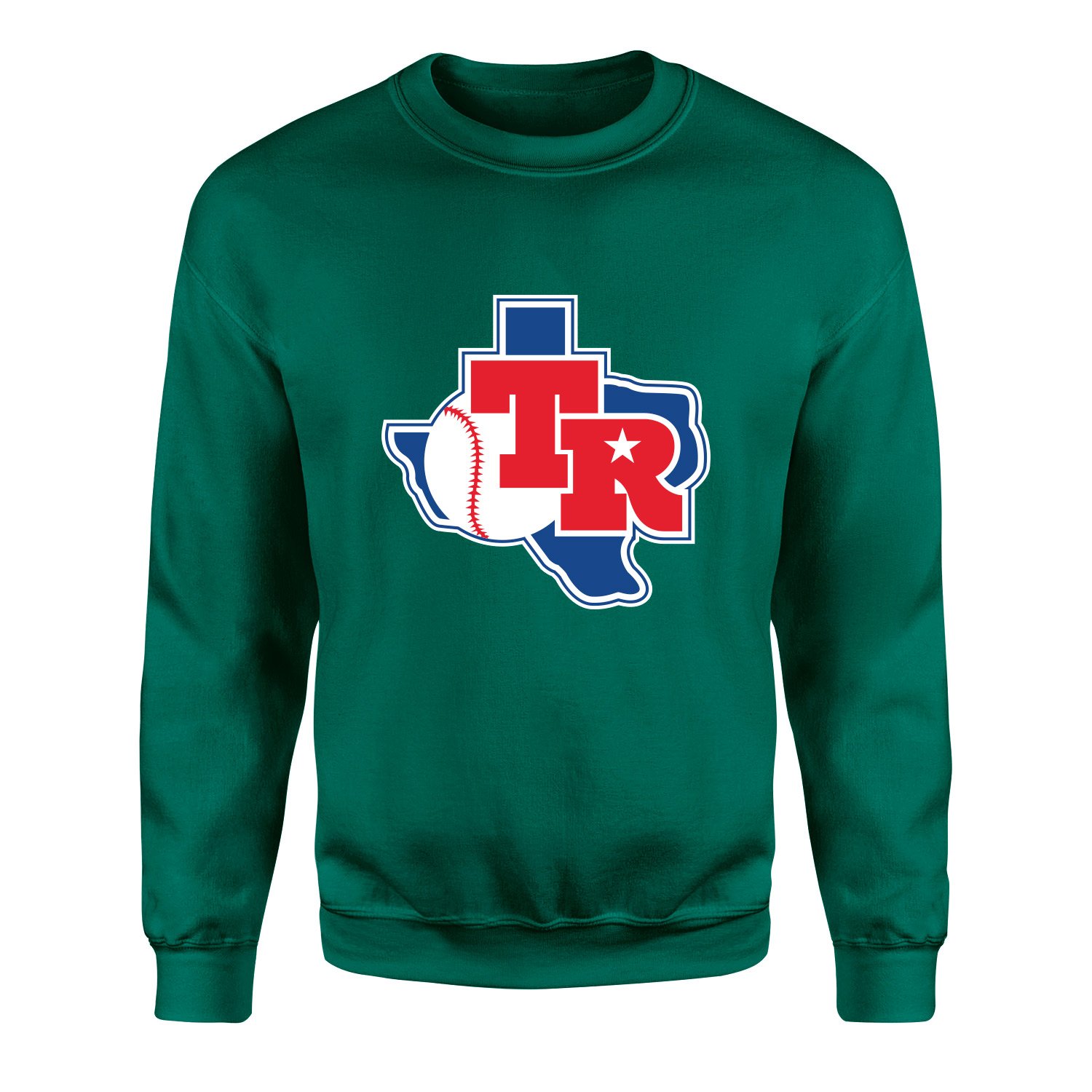 Texas Rangers TX Sweatshirt L - Nefti Yeşili
