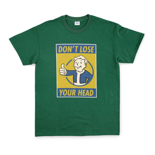 Don’t Lose Your Head | Fallout Tişört M - Nefti Yeşili