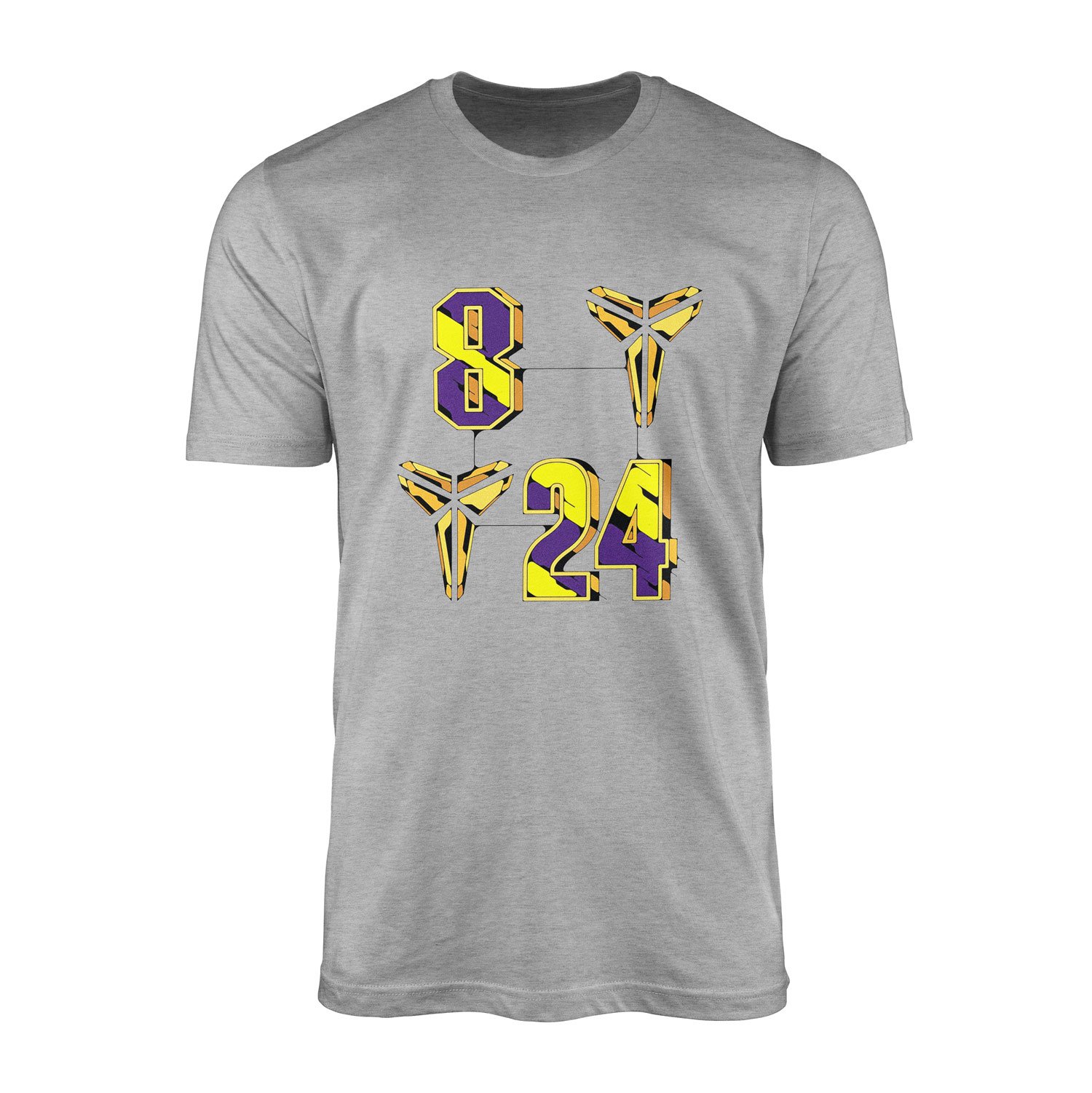 8-24 Kobe Bryant Tişört S - Gri