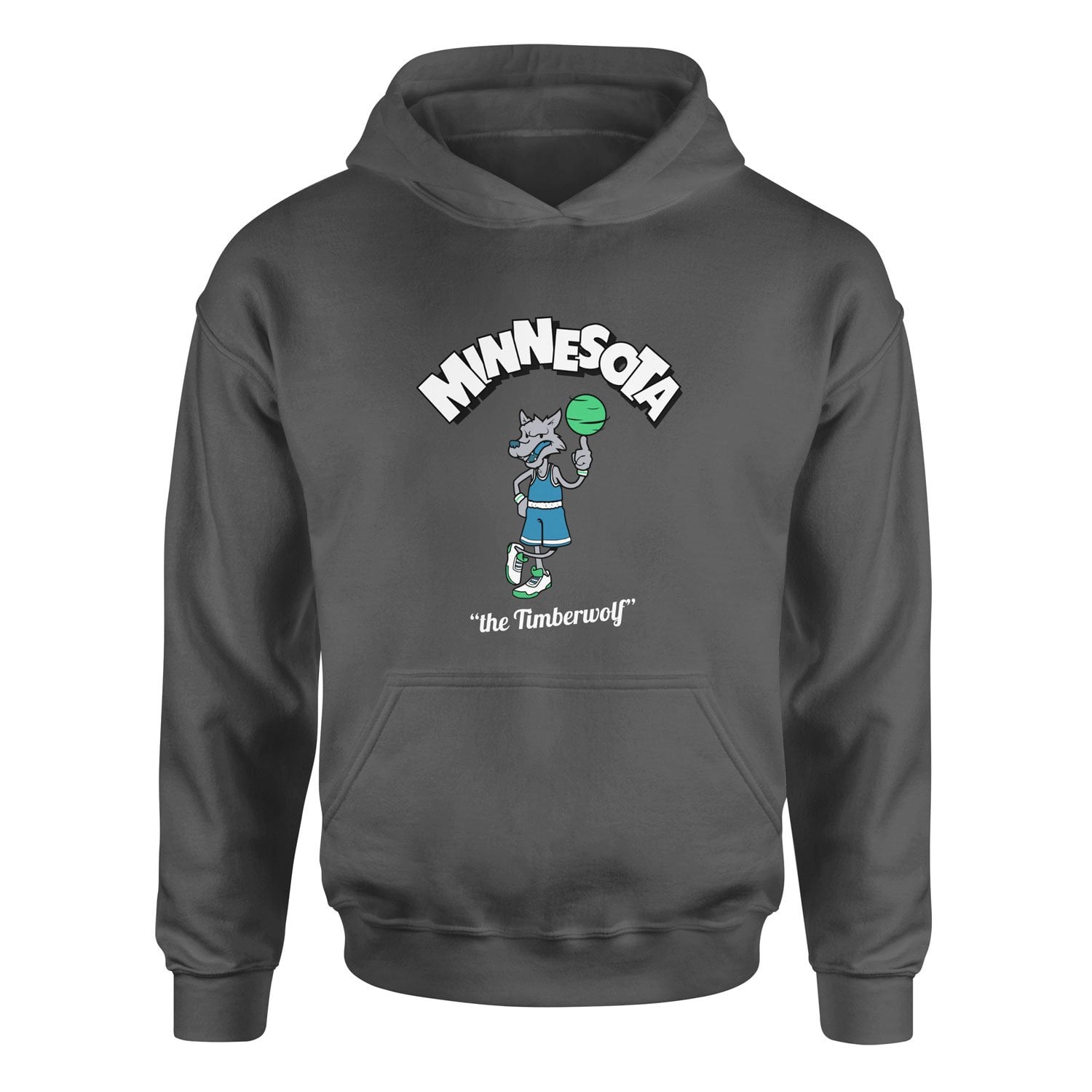 Wolves Cartoon Hoodie M - Füme