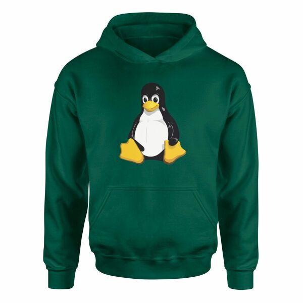 Linux Tux Hoodie XXL - Nefti Yeşili