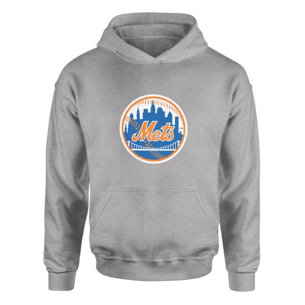 New York METS Baseball Hoodie L - Gri
