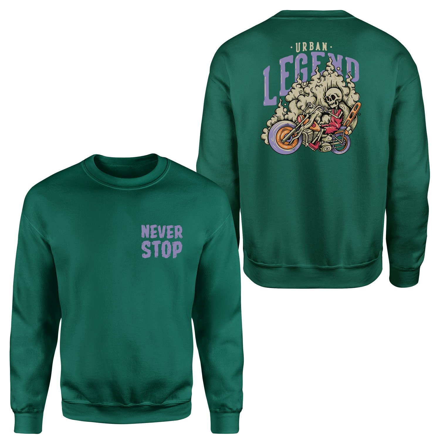 Urban Legend Sweatshirt XXL - Nefti Yeşili