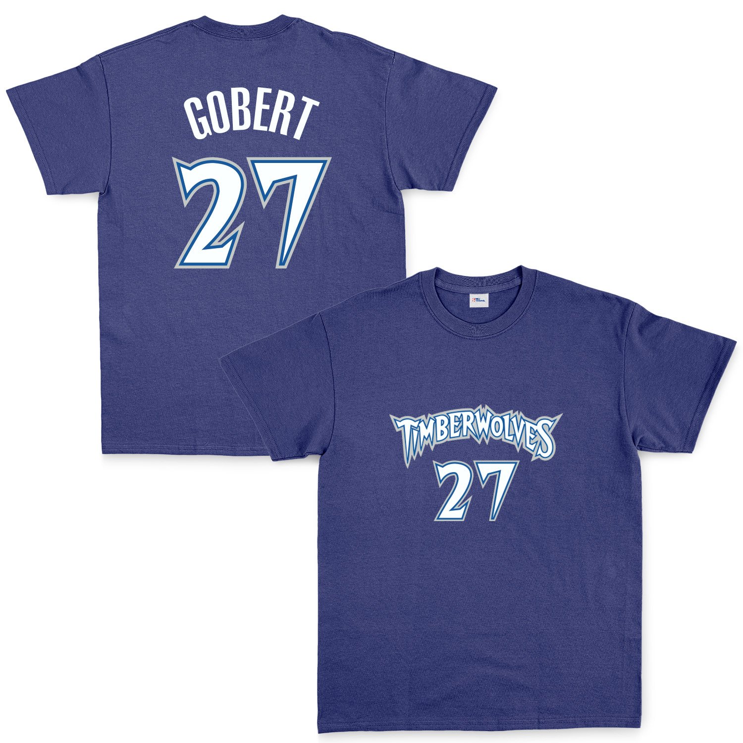 Rudy Gobert Minnesota 27 Forma Tişört L - İndigo Mavisi